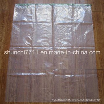 Sac d&#39;emballage PE transparent avec corde (25 * 35cm * 30um)